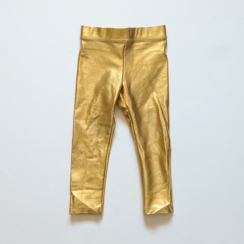 Crewcuts size 2 Gold Leggings